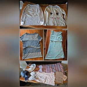 Nursing Clothing and with clip-down, size S-M, 9 pieces bundle